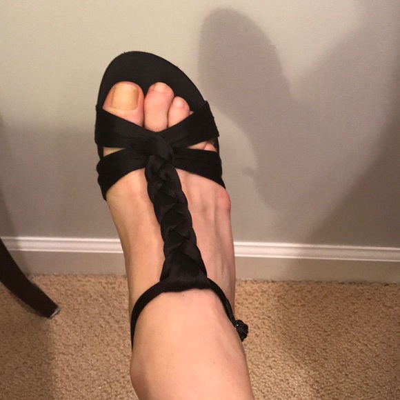 Summer Lightweight Leather/ Satin Heels - Picture 2 of 10